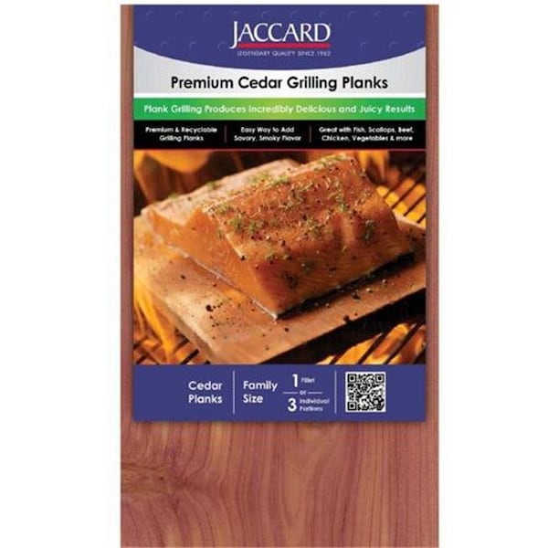 Jaccard Jaccard 201408 Premium Cedar Grilling Planks - Large; 2 Pack 201408